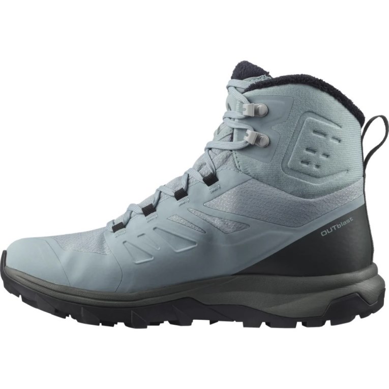 Botas de Inverno Salomon Outblast Thinsulate Climasalomon Impermeáveis Feminino Luz Azuis | PT A19834